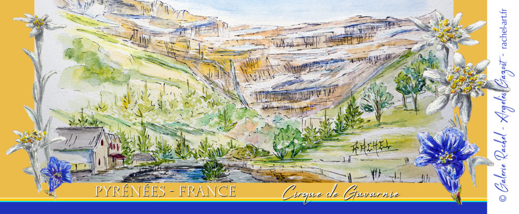 MUG Cirque de Gavarnie daprès une aquarelle de RACHEL Galerie